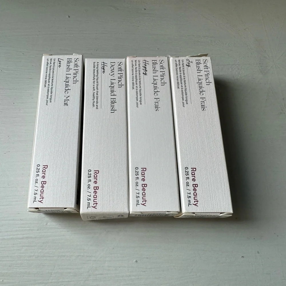 NEW RARE BEAUTY by Selena Gomez X4 Soft Pinch Liquid Blushes Love Hope Joy Happy